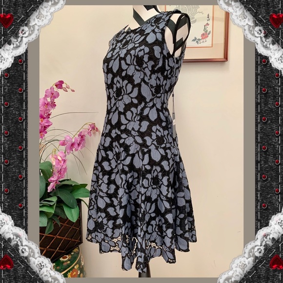 Tommy Hilfiger Lace Overlay Fir & Flare Dress - Picture 2 of 11